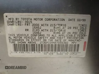 1999 Toyota RAV4 with VIN JT3GP10V4X7055360, listed as a IAAI auction lot 42718612 with 238,904 mi miles and . Bid and sale history available at DreamBid. Image 9.