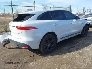 2017 Jaguar F-Pace 35t R-Sport with VIN SADCL2BVXHA063738, listed as a IAAI auction lot 41824648 with 112,449 mi miles and . Bid and sale history available at DreamBid. Image 4.