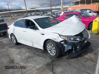 2018 Kia Optima LX z VIN 5XXGT4L30JG263429, wystawiony jako IAAI lot #41729317 z przebiegiem Nie podano mil oraz . Historia ofert i sprzedaży dostępna na DreamBid. Obrazek 1.