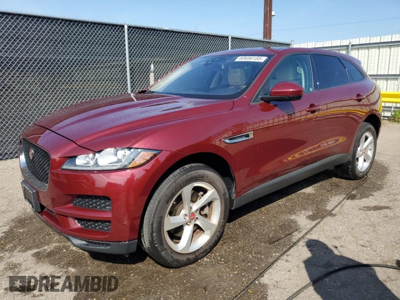 2017 Jaguar F-Pace 35t Premium z VIN SADCJ2BV0HA068470, wystawiony jako Copart lot #60656155 z przebiegiem 45 663 mil mil oraz Czysty tytuł • Clean title. Historia ofert i sprzedaży dostępna na DreamBid. Obrazek 1.