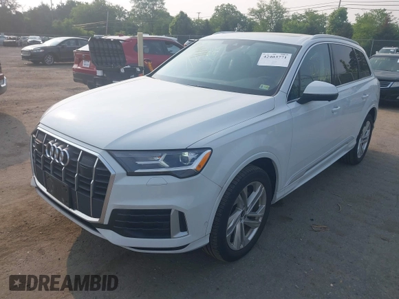 2022 Audi Q7 Premium Plus with VIN WA1LJBF70ND014081, listed as a IAAI auction lot 42403771 with 20,073 mi miles and . Bid and sale history available at DreamBid. Image 17.