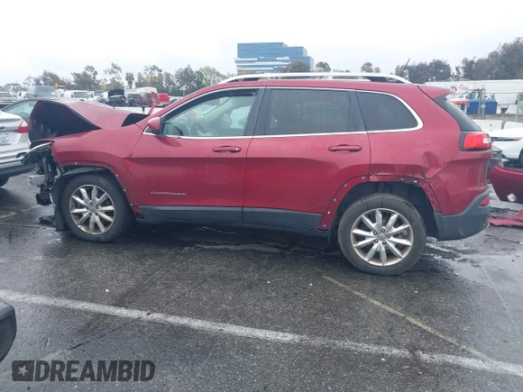 2017 Jeep Cherokee Limited with VIN 1C4PJLDB5HW516775, listed as a IAAI auction lot 41798412 with 106,186 mi miles. Bid and sale history available at carsss.com. Image 15.