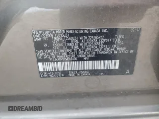 2012 Toyota RAV4 with VIN 2T3JK4DV9CW068406, listed as a Copart auction lot 43983485 with 96,015 mi miles and Salvage Title. Bid and sale history available at carsss.com. Image 12.