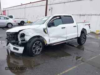 2024 Ford F-150 STX with VIN 1FTEW2LPXRKD23238, listed as a IAAI auction lot 41473645 with Not Provided miles and . Bid and sale history available at carsss.com. Image 2.