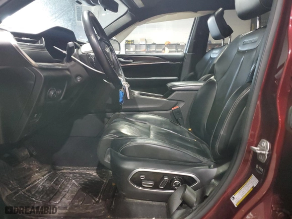 2021 Jeep Grand Cherokee L Overland with VIN 1C4RJKDG5M8189307, listed as a Copart auction lot 88709225 with 110,951 mi miles and Salvage Title. Bid and sale history available at carsss.com. Image 7.