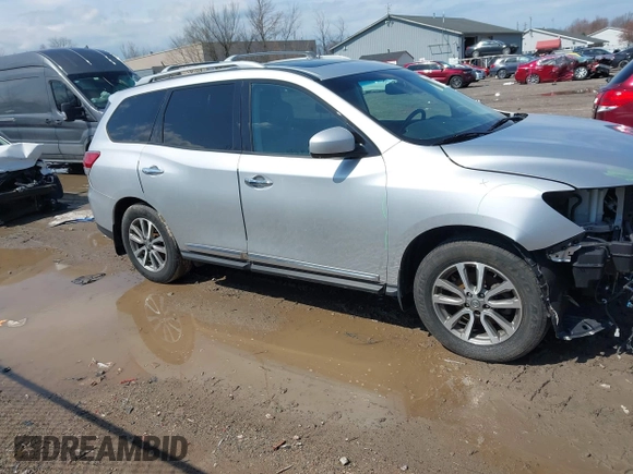 2014 Nissan Pathfinder S with VIN 5N1AR2MM3EC613959, listed as a IAAI auction lot 41966935 with 121,521 mi miles and . Bid and sale history available at DreamBid. Image 14.