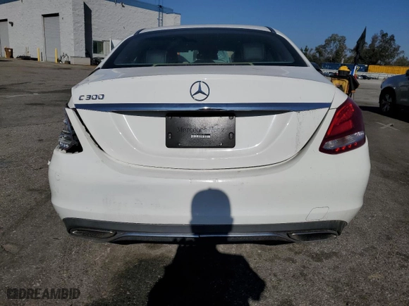 2016 Mercedes-Benz C-Class C 300 with VIN 55SWF4JB1GU109917, listed as a Copart auction lot 46149875 with 104,179 mi miles and Salvage Title. Bid and sale history available at carsss.com. Image 6.