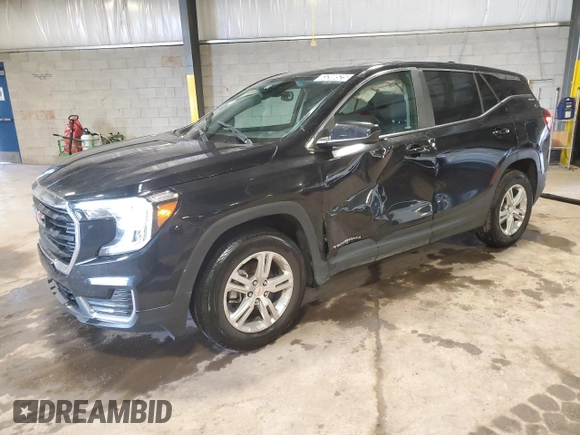 2024 GMC Terrain SLE z VIN 3GKALMEG4RL351328, wystawiony jako Copart lot #65200525 z przebiegiem 33 606 mil mil oraz Czysty tytuł • Clean title. Historia ofert i sprzedaży dostępna na DreamBid. Obrazek 1.