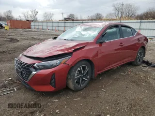 2024 Nissan Sentra SV z VIN 3N1AB8CV2RY296942, wystawiony jako Copart lot #51115525 z przebiegiem 32 481 mil mil oraz Szkoda całkowita • Salvage title. Historia ofert i sprzedaży dostępna na DreamBid. Obrazek 1.