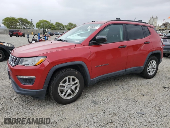 2017 Jeep Compass Sport с VIN 3C4NJCAB0HT652247, выставлен на аукционе Copart как лот 56040135 с пробегом 134 242 миль миль и Чистый • Clean title. История ставок и продаж доступна на DreamBid. Изображение 1.