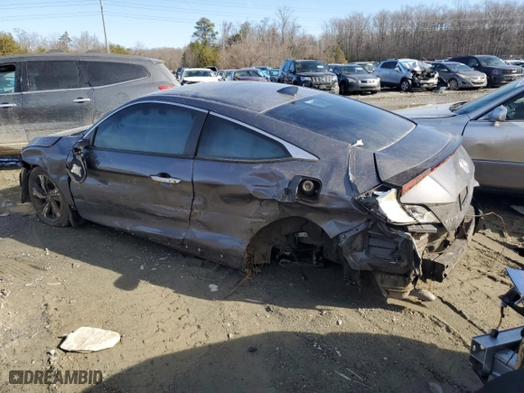 2016 Honda Civic Coupe Touring with VIN 2HGFC3B90GH355630, listed as a Copart auction lot 41337525 with 135,590 mi miles and Clean Title. Bid and sale history available at carsss.com. Image 2.