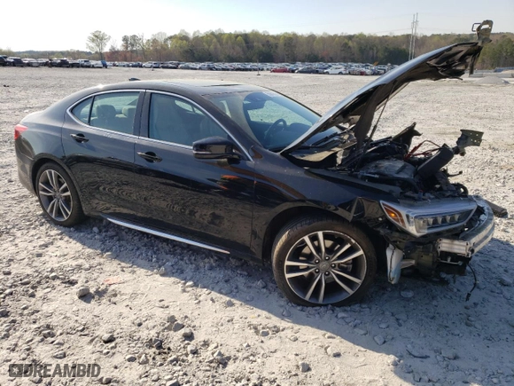 2019 Acura TLX w/Technology Pkg with VIN 19UUB2F41KA008088, listed as a Copart auction lot 50842625 with 54,983 mi miles and Salvage Title. Bid and sale history available at carsss.com. Image 4.
