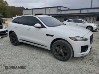 2020 Jaguar F-Pace 25t Checkered Flag Edition with VIN SADCP2FX5LA618619, listed as a Copart auction lot 77537374 with 42,051 mi miles and Salvage title. Bid and sale history available at DreamBid. Image 4.
