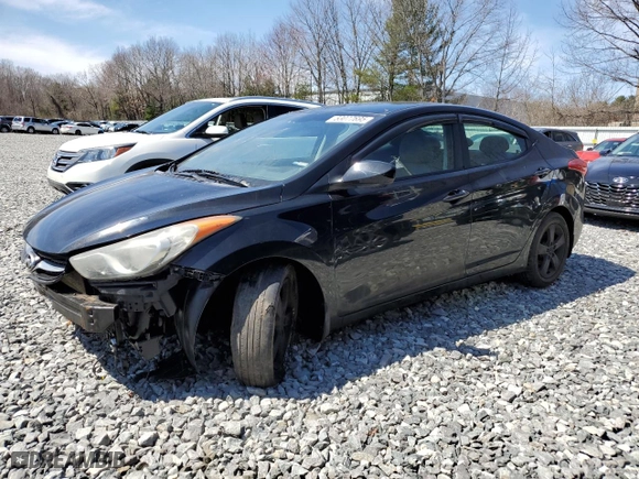 2012 Hyundai Elantra GLS PZEV with VIN 5NPDH4AE5CH129791, listed as a Copart auction lot 53077695 with 143,711 mi miles and Clean Title. Bid and sale history available at carsss.com. Image 1.