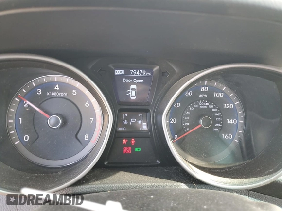 2013 Hyundai Elantra GT w/Blue Int with VIN KMHD35LE8DU048353, listed as a Copart auction lot 73672804 with 79,479 mi miles and Salvage Title. Bid and sale history available at carsss.com. Image 9.