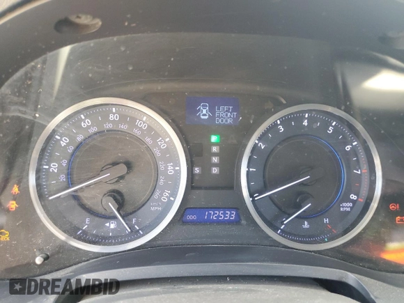 2011 Lexus IS 250 with VIN JTHBF5C29B5147276, listed as a Copart auction lot 58502145 with 172,533 mi miles and Salvage title. Bid and sale history available at DreamBid. Image 9.