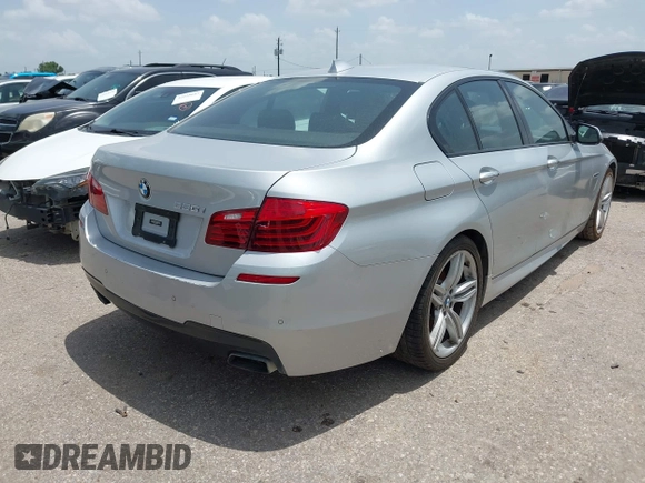 2015 BMW 5 Series 550i with VIN WBAKN9C55FD960807, listed as a IAAI auction lot 42640043 with 129,641 mi miles and . Bid and sale history available at DreamBid. Image 4.
