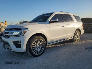 2024 Ford Expedition Platinum с VIN 1FMJU1M83REA09916, выставлен на аукционе Copart как лот 42297435 с пробегом 16 268 миль миль и Списание • Salvage title. История ставок и продаж доступна на DreamBid. Изображение 1.