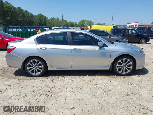 2013 Honda Accord Sport with VIN 1HGCR2F57DA156040, listed as a IAAI auction lot 42139614 with 129,771 mi miles and . Bid and sale history available at DreamBid. Image 13.