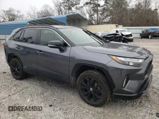2024 Toyota RAV4 Hybrid XSE with VIN JTME6RFV0RD560232, listed as a Copart auction lot 46059075 with 50,099 mi miles and Salvage Title. Bid and sale history available at carsss.com. Image 4.