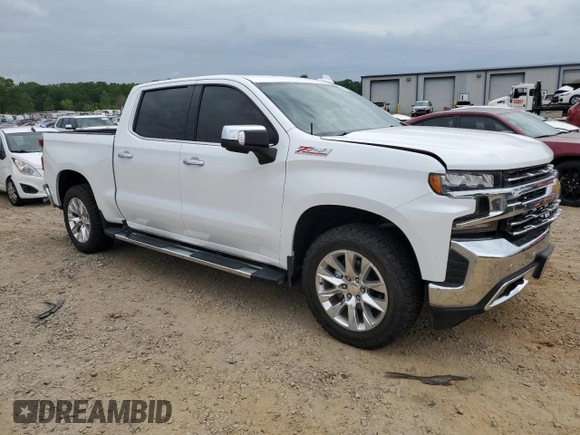 2021 Chevrolet Silverado 1500 LTZ with VIN 1GCUYGEDXMZ424317, listed as a Copart auction lot 53857505 with 102,653 mi miles and Salvage Title. Bid and sale history available at DreamBid. Image 4.