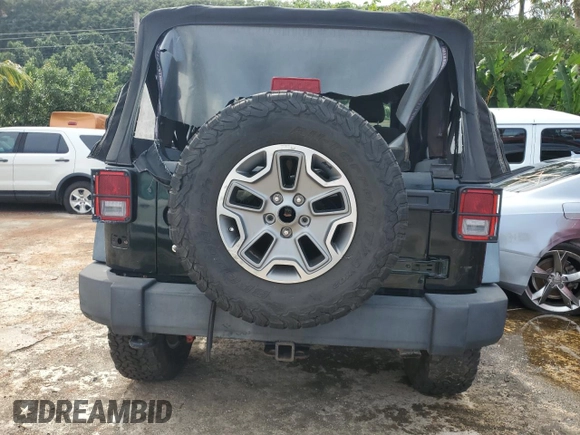 2012 Jeep Wrangler Sport with VIN 1C4AJWAG7CL258762, listed as a Copart auction lot 45012874 with Not provided miles and Non repairable. Bid and sale history available at DreamBid. Image 6.