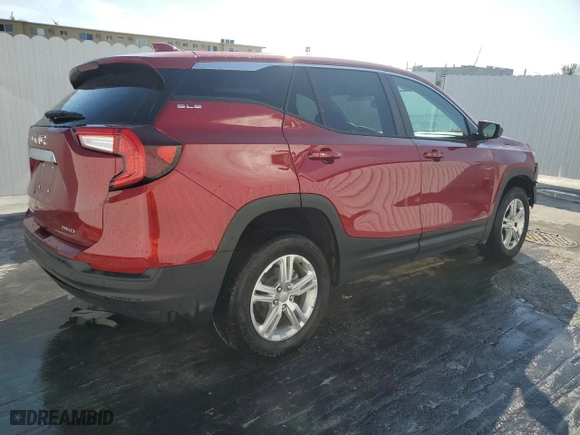 2024 GMC Terrain SLE with VIN 3GKALTEG2RL336515, listed as a Copart auction lot 44109695 with 16,356 mi miles and Non Repairable. Bid and sale history available at carsss.com. Image 3.