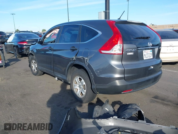 2014 Honda CR-V LX with VIN 2HKRM4H35EH708515, listed as a IAAI auction lot 41610244 with Not Provided miles. Bid and sale history available at carsss.com. Image 3.