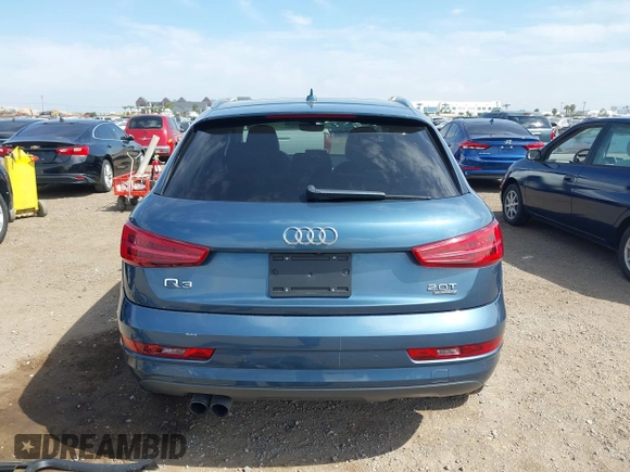 2017 Audi Q3 Premium with VIN WA1ECCFS6HR000870, listed as a IAAI auction lot 42028017 with 103,930 mi miles. Bid and sale history available at carsss.com. Image 17.