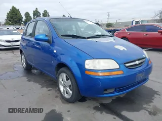 2008 Chevrolet Aveo LS with VIN KL1TD66698B037409, listed as a IAAI auction lot 41466523 with 174,562 mi miles and . Bid and sale history available at DreamBid. Image 1.