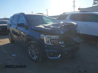 2022 GMC Terrain SLT with VIN 3GKALPEV7NL205869, listed as a IAAI auction lot 41352077 with 56,641 mi miles. Bid and sale history available at carsss.com. Image 1.