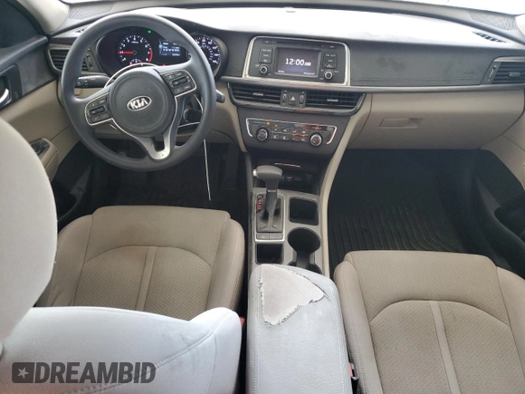2016 Kia Optima LX with VIN KNAGT4L31G5071561, listed as a Copart auction lot 55456545 with 65,133 mi miles and Salvage Title. Bid and sale history available at carsss.com. Image 8.