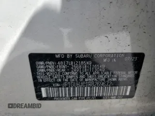 2024 Subaru Impreza RS z VIN JF1GUHJC1R8269672, wystawiony jako Copart lot #53263595 z przebiegiem 18 924 mil mil oraz Szkoda całkowita • Salvage title. Historia ofert i sprzedaży dostępna na DreamBid. Obrazek 13.
