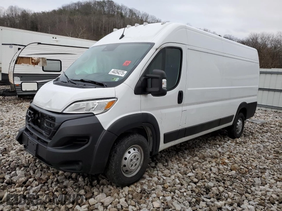 2023 Ram ProMaster Cargo with VIN 3C6MRVJG8PE506829, listed as a Copart auction lot 55868065 with 52,342 mi miles and Clean Title. Bid and sale history available at DreamBid. Image 1.