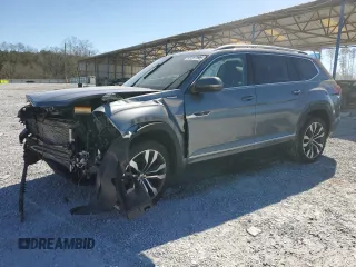 2022 Volkswagen Atlas SEL Premium R-Line with VIN 1V2FR2CA1NC501595, listed as a Copart auction lot 47357345 with 47,354 mi miles and Salvage title. Bid and sale history available at DreamBid. Image 1.