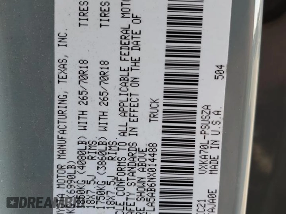 2022 Toyota Tundra 2WD SR5 with VIN 5TFLA5AB6NX014488, listed as a Copart auction lot 86170704 with 72,317 mi miles and Salvage Title. Bid and sale history available at carsss.com. Image 13.