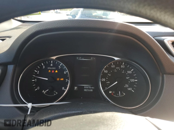 2016 Nissan Rogue SV with VIN KNMAT2MV1GP621391, listed as a Copart auction lot 52091055 with 99,970 mi miles and Salvage Title. Bid and sale history available at DreamBid. Image 9.