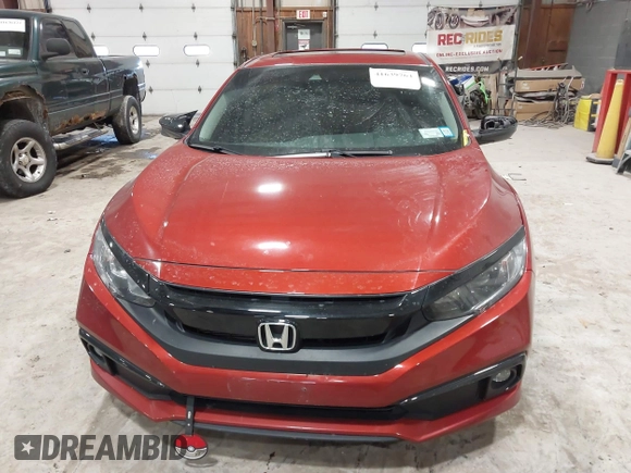 2019 Honda Civic Sedan EX with VIN 19XFC1F39KE205528, listed as a IAAI auction lot 41639764 with 64,620 mi miles. Bid and sale history available at carsss.com. Image 12.