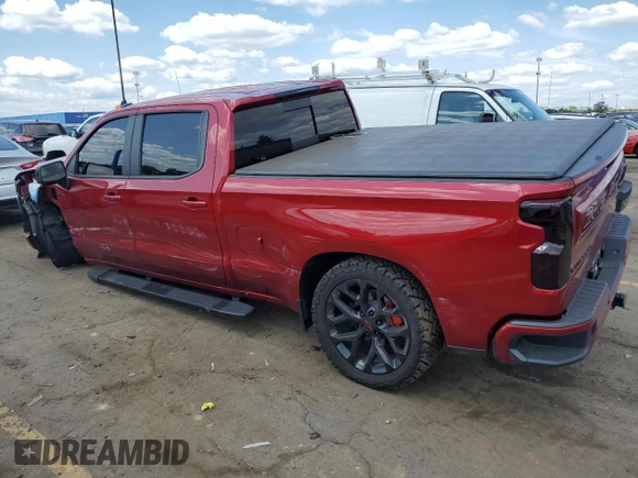 2023 Chevrolet Silverado 1500 RST with VIN 1GCUDEEL9PZ165492, listed as a Copart auction lot 67357414 with 7,764 mi miles and Salvage Title. Bid and sale history available at DreamBid. Image 2.
