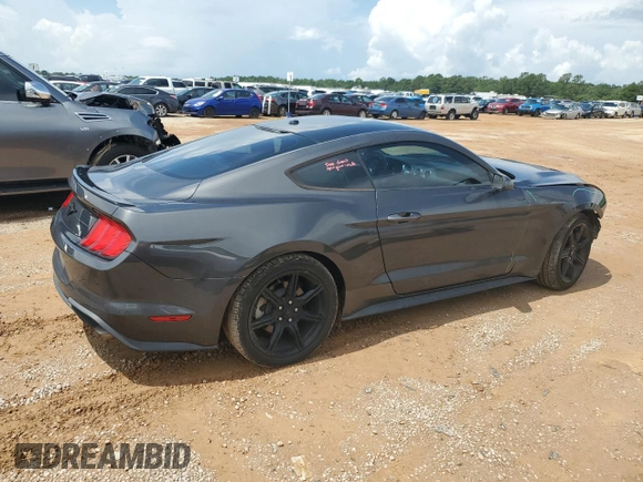 2019 Ford Mustang EcoBoost with VIN 1FA6P8THXK5105677, listed as a Copart auction lot 60927105 with 57,344 mi miles and Salvage title. Bid and sale history available at DreamBid. Image 3.