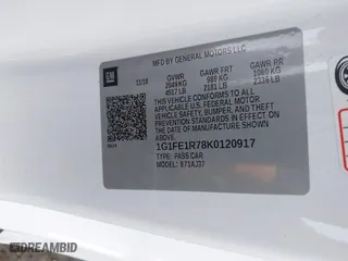 2019 Chevrolet Camaro 1SS with VIN 1G1FE1R78K0120917, listed as a IAAI auction lot 40787647 with 52,505 mi miles. Bid and sale history available at carsss.com. Image 9.