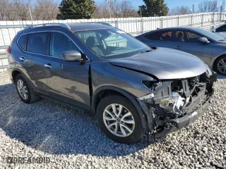 2019 Nissan Rogue SL with VIN 5N1AT2MT9KC702715, listed as a Copart auction lot 47411585 with 140,274 mi miles and Salvage Title. Bid and sale history available at carsss.com. Image 4.