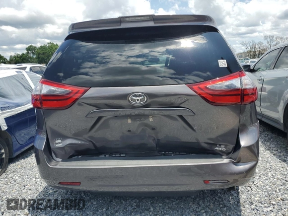 2020 Toyota Sienna LE with VIN 5TDJZ3DC5LS241702, listed as a Copart auction lot 59013815 with 49,087 mi miles and Salvage title. Bid and sale history available at DreamBid. Image 6.