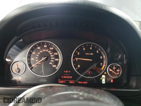 2014 BMW 5 Series 535i with VIN WBA5B1C52ED476681, listed as a Copart auction lot 47483375 with 136,611 mi miles and Salvage Title. Bid and sale history available at carsss.com. Image 9.