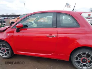 2015 FIAT 500 Sport with VIN 3C3CFFBR7FT707154, listed as a IAAI auction lot 41836730 with 77,675 mi miles. Bid and sale history available at carsss.com. Image 15.