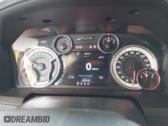 2015 Ram 1500 Sport with VIN 1C6RR7MT1FS508640, listed as a IAAI auction lot 42565679 with 93,810 mi miles and . Bid and sale history available at DreamBid. Image 7.