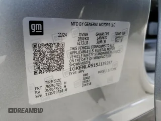 2025 GMC Acadia FWD Denali z VIN 1GKENLRS1SJ139357, wystawiony jako Copart lot #54883335 z przebiegiem 3119 mil mil oraz Szkody całkowita. Historia ofert i sprzedaży dostępna na DreamBid. Obrazek 14.