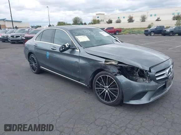2021 Mercedes-Benz C 300 with VIN W1KWF8DB3MR624918, listed as a IAAI auction lot 41739988 with 63,321 mi miles and . Bid and sale history available at carsss.com. Image 1.
