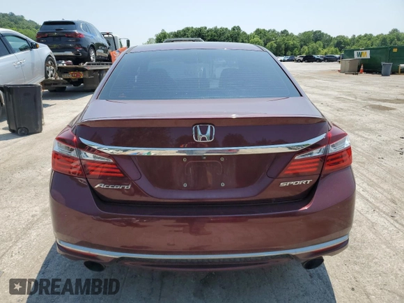 2016 Honda Accord Sport z VIN 1HGCR2F58GA044318, wystawiony jako Copart lot #60414545 z przebiegiem 187 363 mil mil oraz Czysty tytuł • Clean title. Historia ofert i sprzedaży dostępna na DreamBid. Obrazek 6.