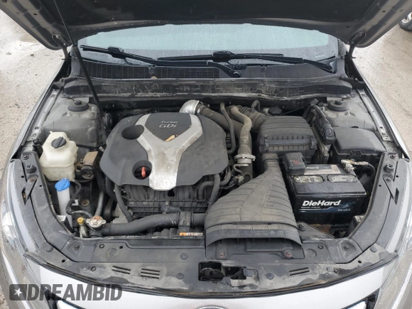 2013 Kia Optima SX with VIN 5XXGR4A62DG102323, listed as a Copart auction lot 59684425 with 210,005 mi miles and Salvage title. Bid and sale history available at DreamBid. Image 11.